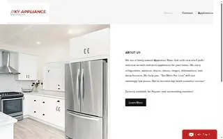KY Appliance Warehouse website