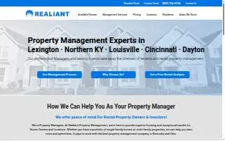 Realiant Property Management website
