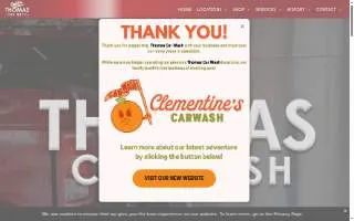 Thomas Car Wash website
