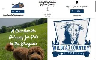 Wildcat Country Dog Retreat website