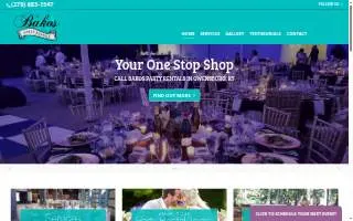 Bakos Party Rentals website