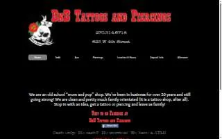 BnB Tattoos & Piercings website