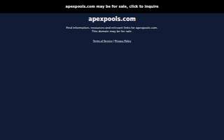 Apex Pools And Spas
