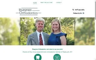 Bluegrass Orthodontics website