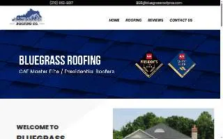 Bluegrass Roofing Co. LLC website