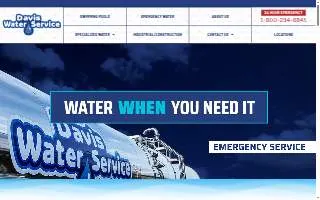 Davis Water Service website