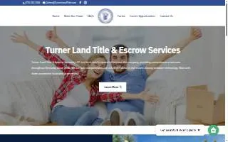 Turner Land Title & Escrow Services, LLC website