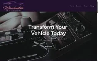 Winchester Automotive Detailing website