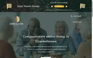 Aspen Alcove at Elizabethtown website