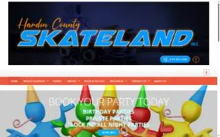 Hardin County Skateland, Inc. website