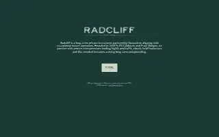 Radcliff TV & Appliances website