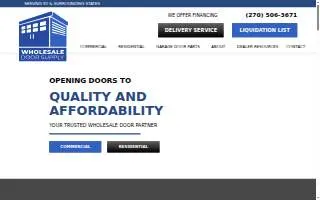 Wholesale Door Supply of Radcliff website