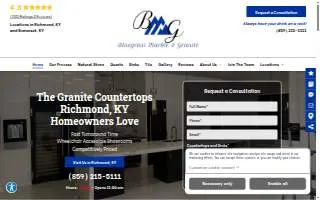 Bluegrass Marble & Granite website