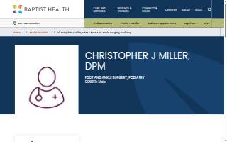 Christopher J Miller, DPM