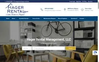 Hager Rental website