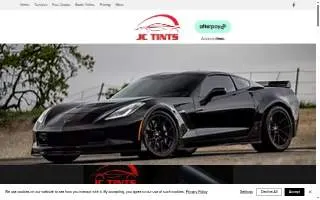JC Tints website