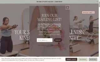 Pilates Barre Lex of Richmond website