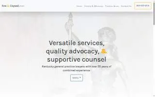 Simons & Fore, PSC website