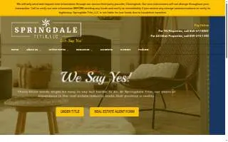 Springdale Title of Fort Thomas website