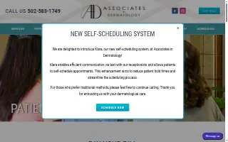 Associates In Dermatology - Shelbyville website