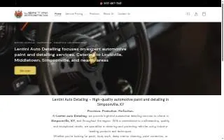 Lentini Auto Detailing website