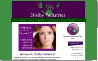 Shelby Pediatrics website