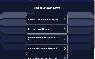 Anthonys Towing And Recovery Services LLC website