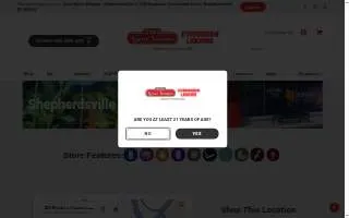 Cox's Spirit Shoppe of Shepherdsville website