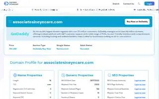 Associates in Eye Care website