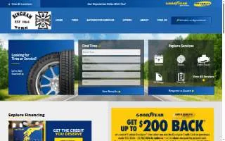 Bingham Tire & Auto website