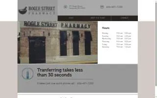 Bogle Street Pharmacy website