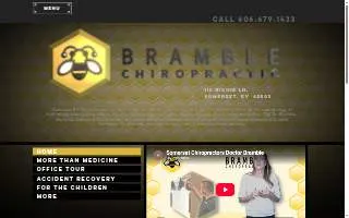 Bramble Chiropractic website