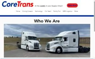 CoreTrans website