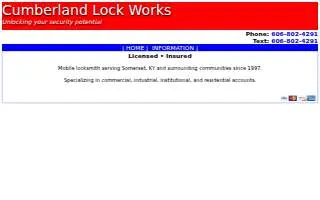 Cumberland Lock Works website