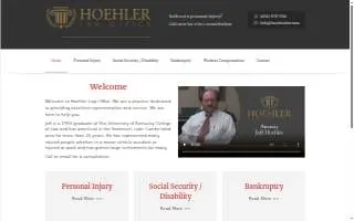 Hoehler Law Office website