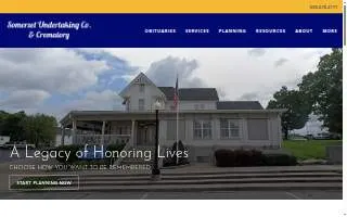 Somerset Undertaking Co. & Crematory website