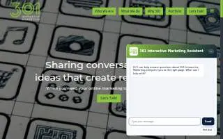 301 Interactive Marketing website