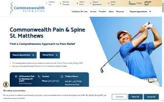 Commonwealth Pain and Spine of St. Matthews website