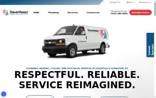 Dauenhauer Plumbing Heating Air & Electric of St. Matthews website
