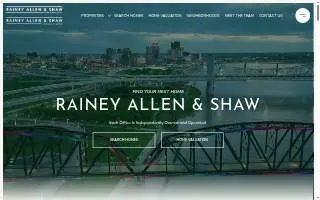 Rainey Allen & Shaw Realtors website