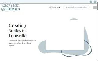 Reuter Orthodontics website