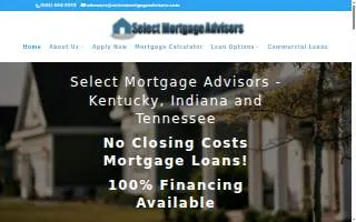Select Mortgage Advisors website