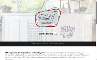 Social Events LLC - SocialE website
