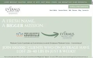 Weight Loss Centers of Louisville website
