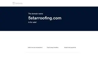 5 Star Roofing of Winchester website