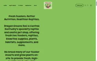 Dragon Greens Deli website