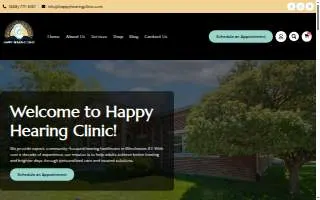 Happy Hearing Clinic website