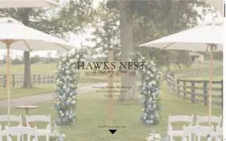 Hawks Nest Weddings & Events website