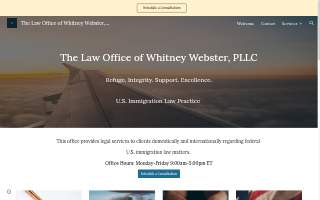 The Law Office of Whitney Webster, PLLC