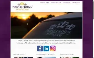 Triple Crown Auto Glass of Georgetown website